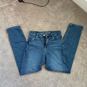 American Eagle Outfitters Women's Blue Straight Leg Jeans